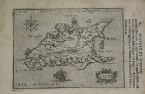 Χάρτης Ζακύνθου, 1586 