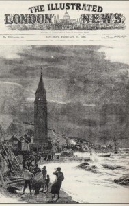 Εξώφυλλο των Illustrated London News της 25ης.02.1893 με σκίτσο του C. W. Wyllie των σεισμών του 1893 