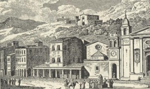Antoine Laurent Castellan , Η Πλατεία Αγίου Μάρκου (1797), χαλκογραφία 